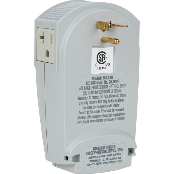 Main product image for Furman M2A20 20A 2-Outlet Direct Plug-In Surge Protector 248-7872